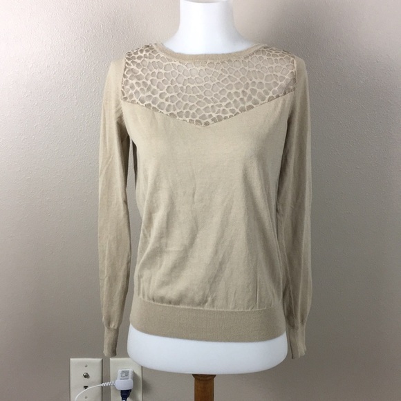 SEZANE Sweater Lace Beige Tie - Picture 3 of 8